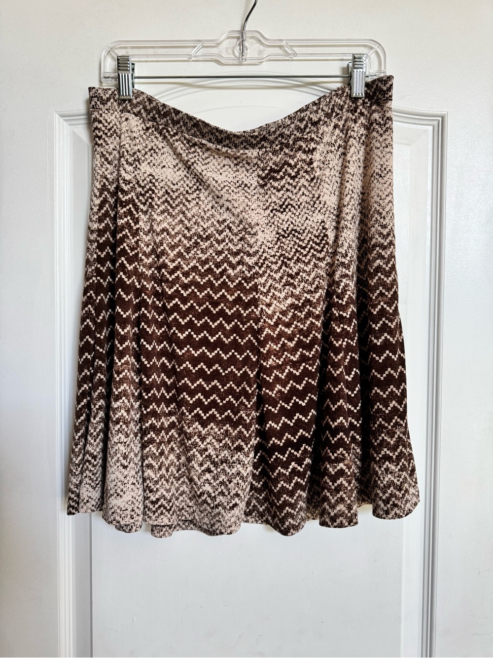 City DKNY Circle Skirt Brown Size L